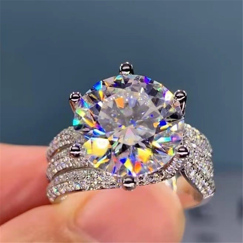 Moissanite Diamond Ring | 3 & 5 Carat Women's Ring