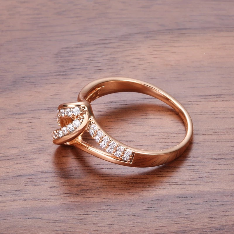 Micro Zircon Ring Set | Elegant Women's Stackable Rings