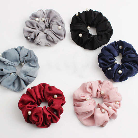 Creative Fabric Hair Ring | Decorative Rubber Band Hair Tie