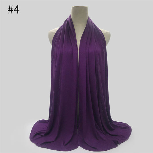Jersey Hijab Scarf | Long Muslim Shawl 170x60cm