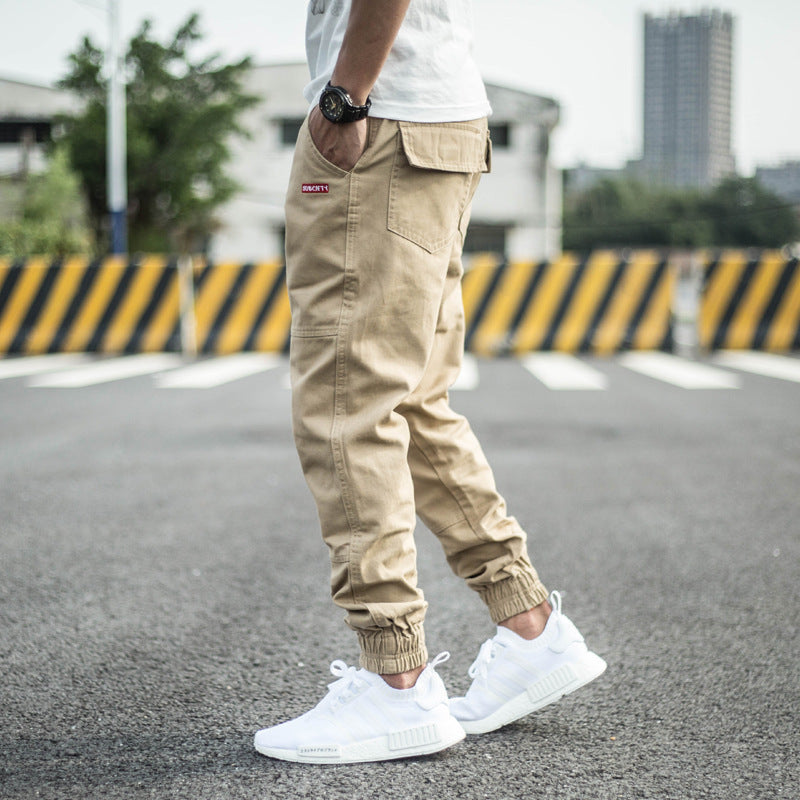 Hose Latzhose Slim-Fit Haremshose mit Fuß