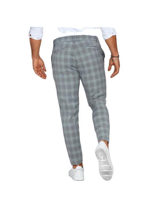 Plaid Print Hosen Herren Casual Hosen Lose Und Dünne