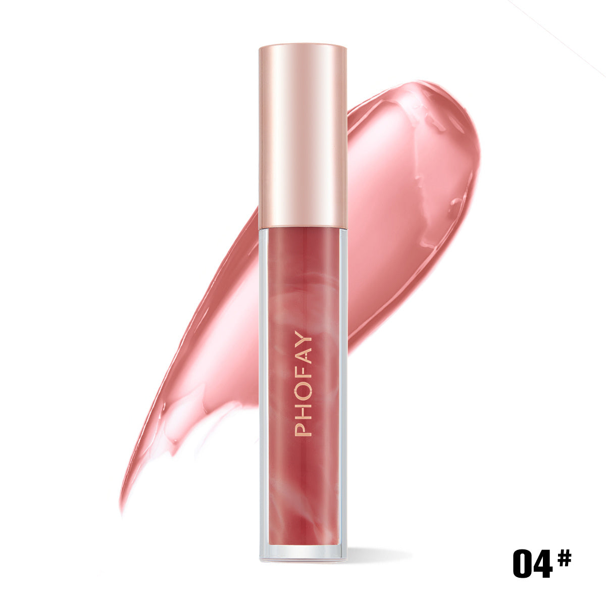 PHOFAY Rose Blooming Feuchtigkeitsspendender Lipgloss