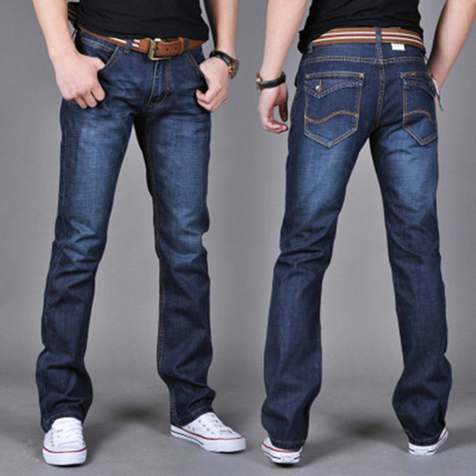 Lange Jeanshosen für Herren Trendy Jeanshosen mit geradem Bein für Herren