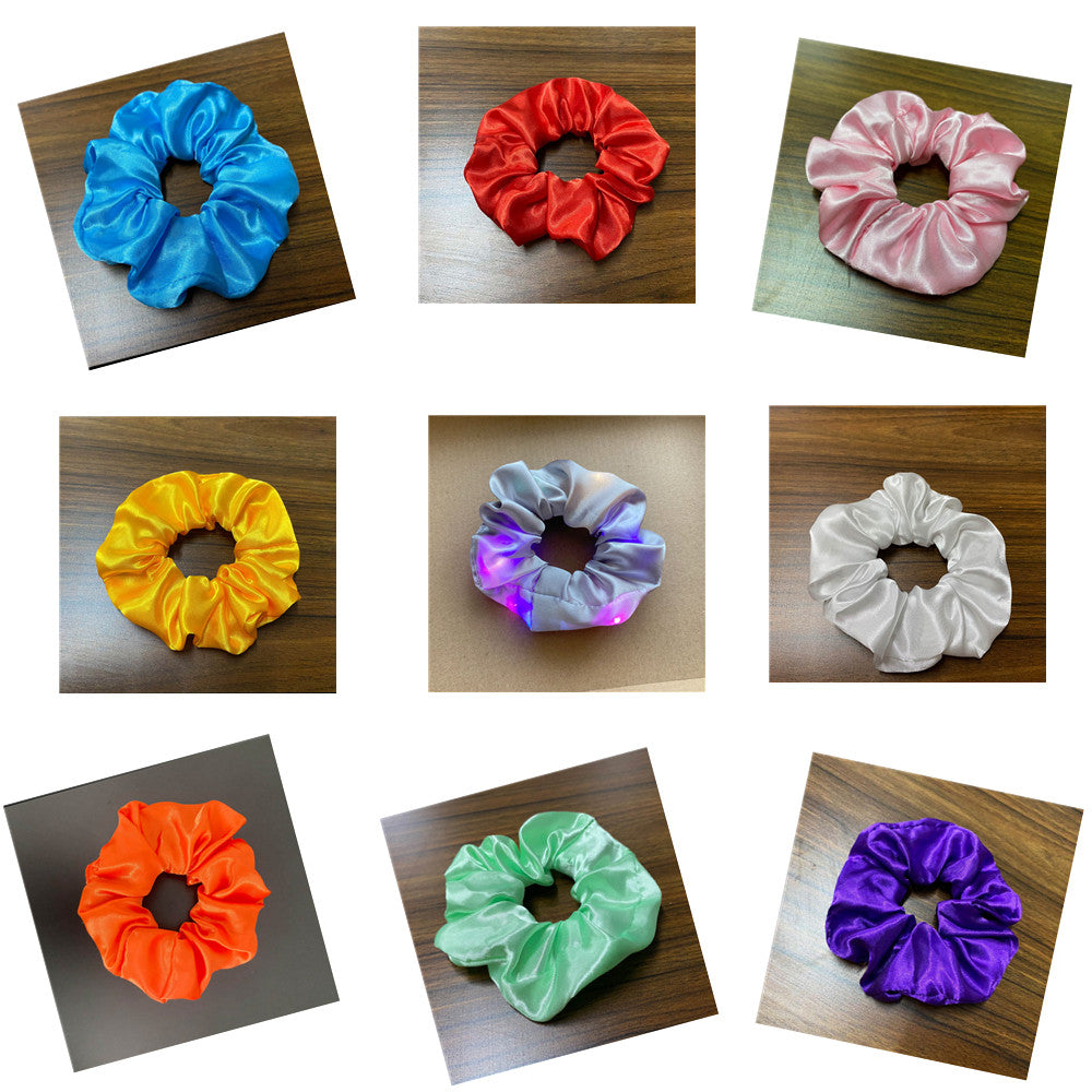 LED Luminous Scrunchies | Light-Up Hair Ties Set of 12
