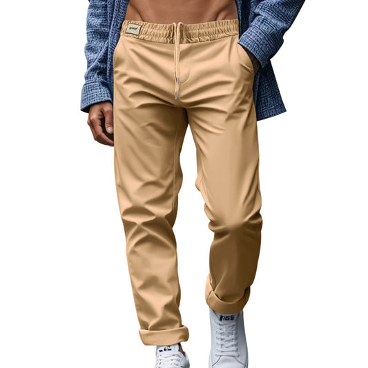 Lockere, bequeme, schnelltrocknende, taillierte Business-Hose für Herren in reiner Farbe