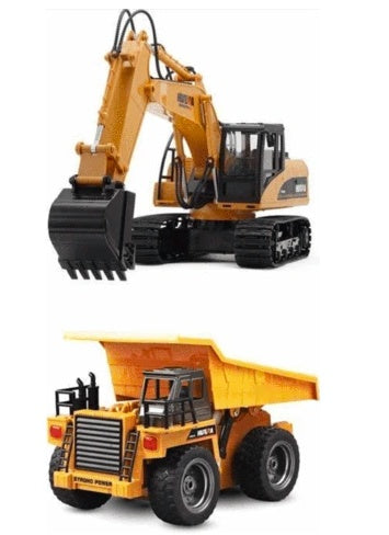 2.4G Alloy Remote Control – Realistic Engineering Vehicle Toy for Kids