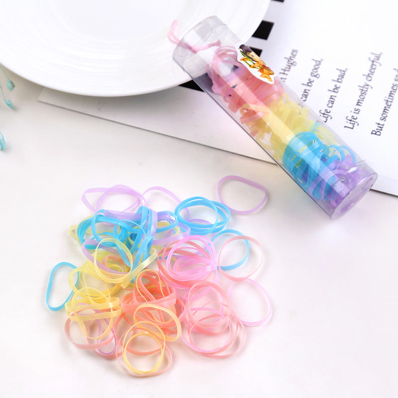 Black Rubber Hair Bands | Disposable Hair Ties for Women & Kids