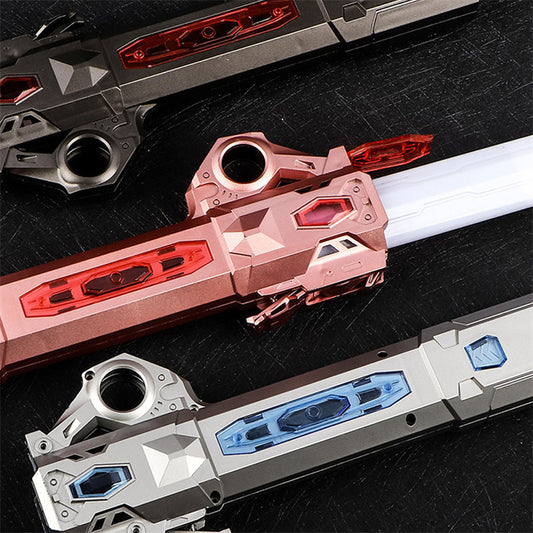 7 Colors RGB Laser Lightsaber Toy – Retractable & Rechargeable