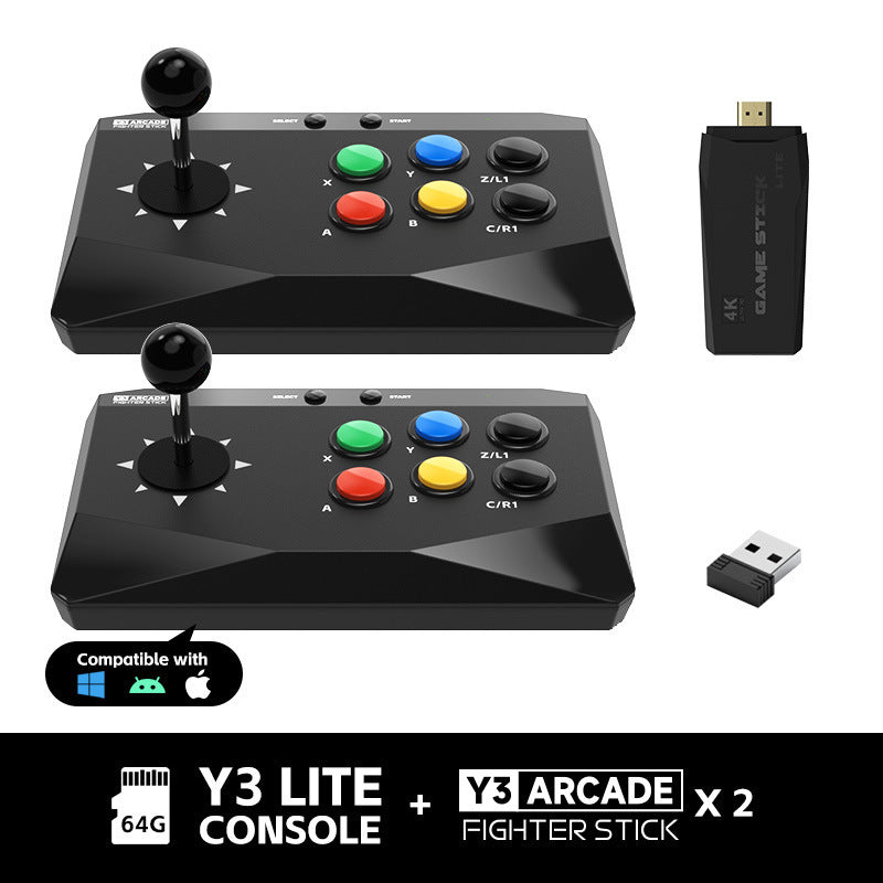 Home Wireless Doubles Rocker Game Machine HD Video Game Machine