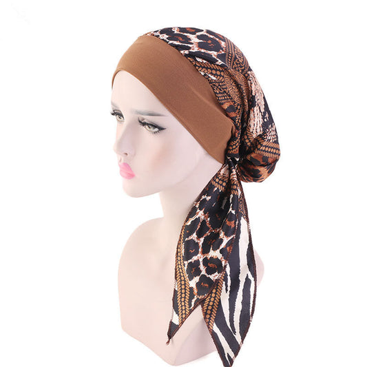 Muslim Turban Hat | Ethnic Style Silk Scarf