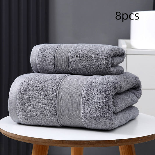 Cotton Based Thickened Bath Towel For Quick Drying