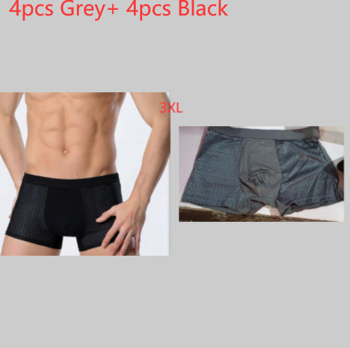 Summer Men's Underpants Mesh Toe Mid-Waist Men's Boxer Shorts