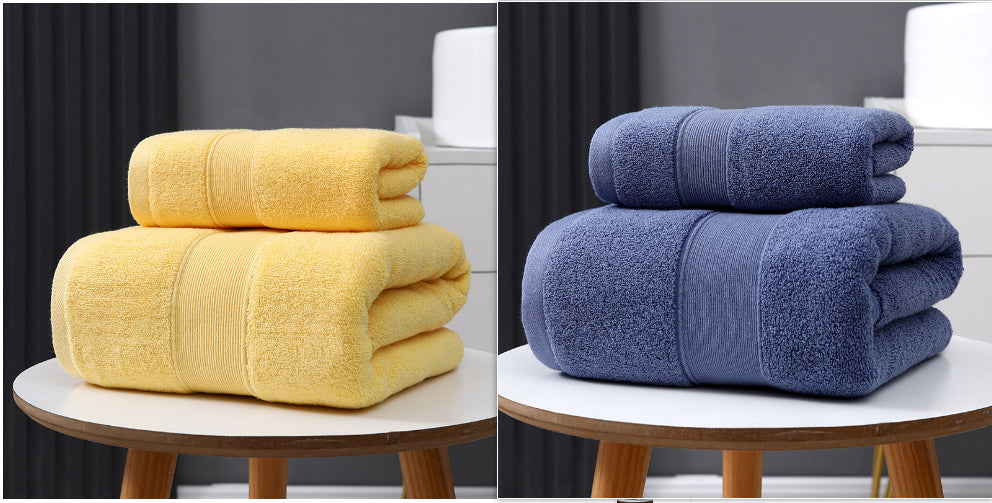 Cotton Based Thickened Bath Towel For Quick Drying