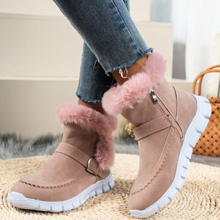 Winter Snow Boots – Warm Plush Ankle Boot