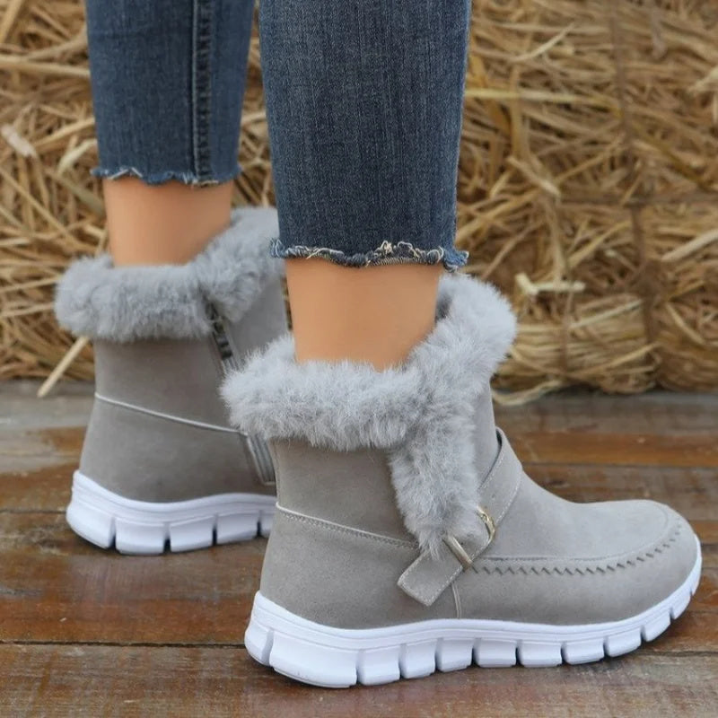 Winter Snow Boots – Warm Plush Ankle Boot
