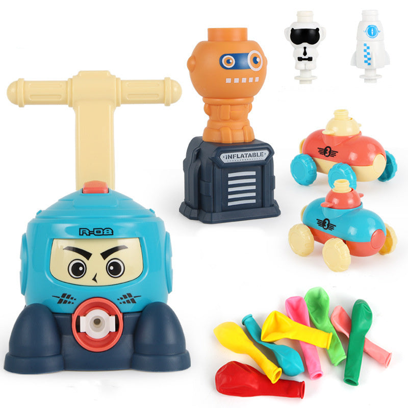 Power Balloon Launch Tower Toy Puzzle  Education Inertia Air Power Balloon Car Science Experimen Toy For Children Gift