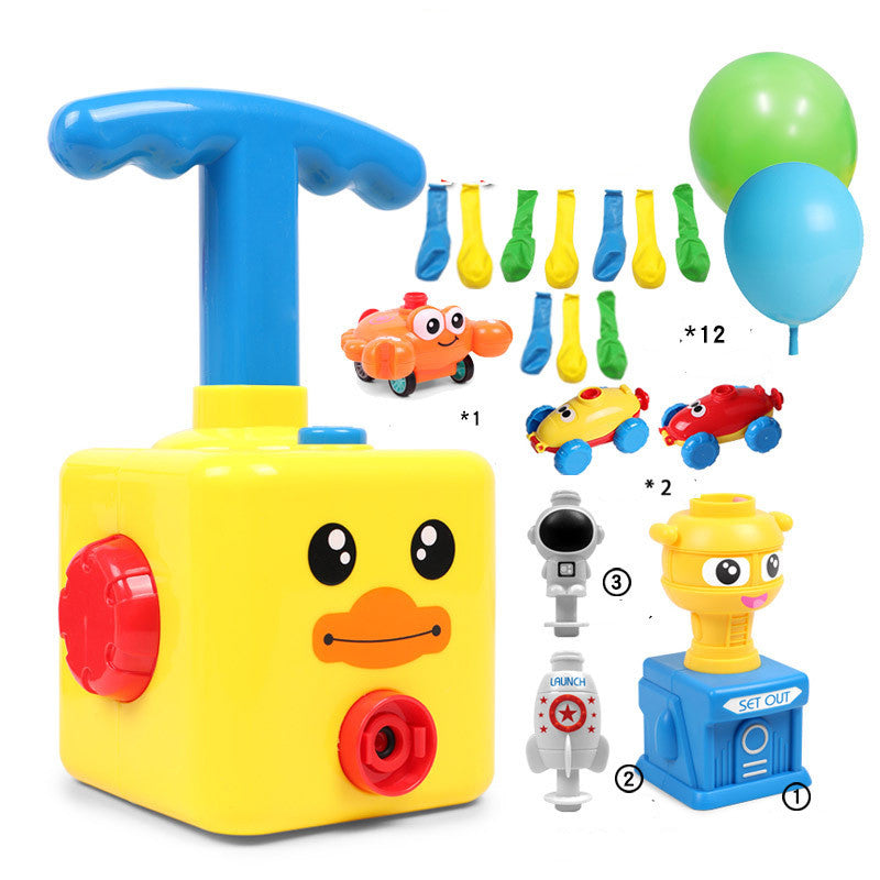 Power Balloon Launch Tower Toy Puzzle  Education Inertia Air Power Balloon Car Science Experimen Toy For Children Gift