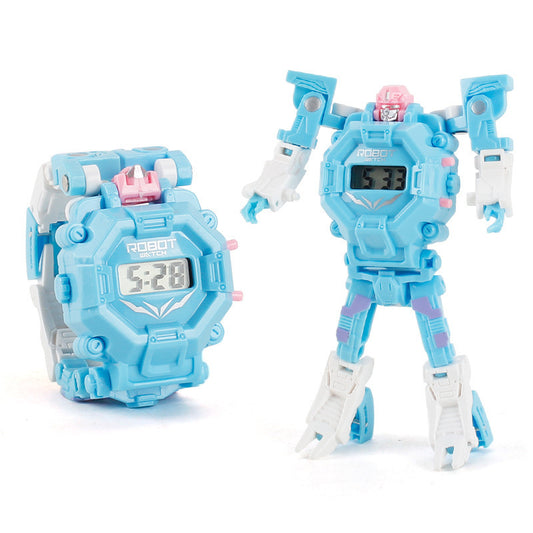 Cartoon electronic deformation watch