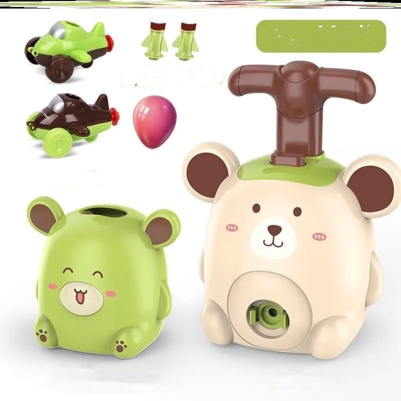 Power Balloon Launch Tower Toy Puzzle  Education Inertia Air Power Balloon Car Science Experimen Toy For Children Gift