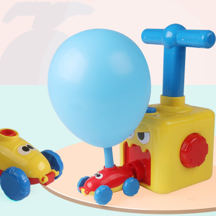 Power Balloon Launch Tower Toy Puzzle  Education Inertia Air Power Balloon Car Science Experimen Toy For Children Gift