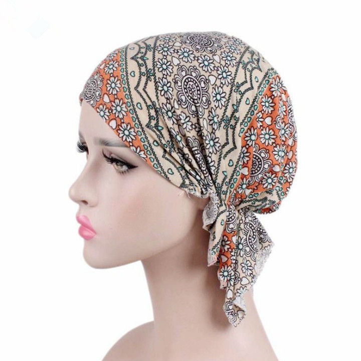 Stretch Hair Band Braid Hat Ethnic Style Fashion Scarf Muslim Ethnic