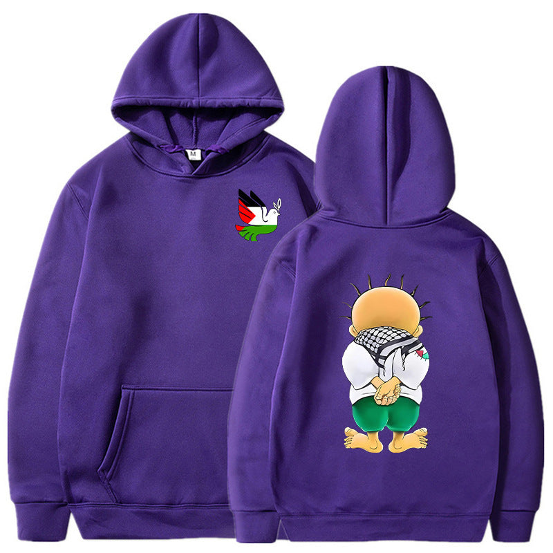 Peace Dove Hoodies Men Fashion Graphic Show  your support please