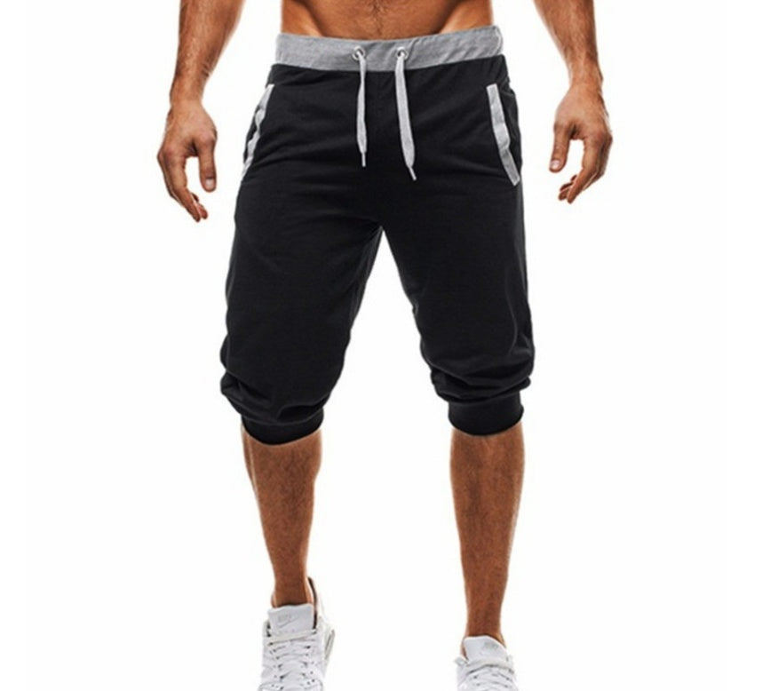 Summer New Wish Hot Hit Color Casual Cropped Trousers Sports Pants Men's Trousers