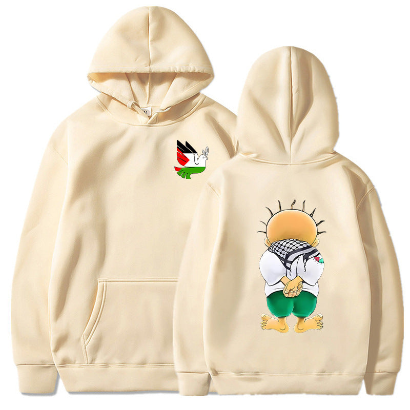 Peace Dove Hoodies Men Fashion Graphic Show  your support please
