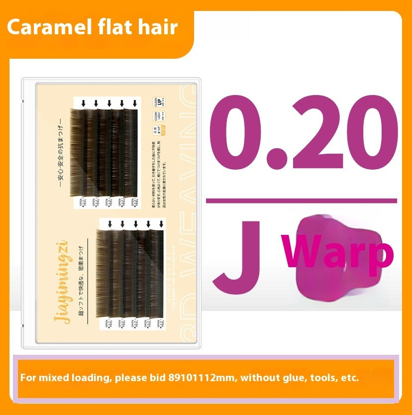 Caramel Grafting Single Mink Hair Super Soft False Eyelashes
