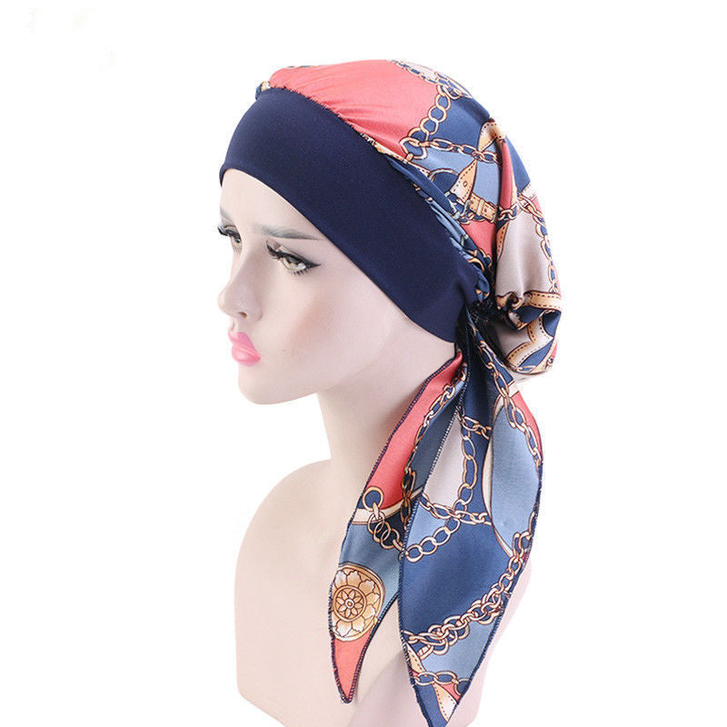 Stretch Hair Band Braid Hat Ethnic Style Fashion Scarf Muslim Ethnic