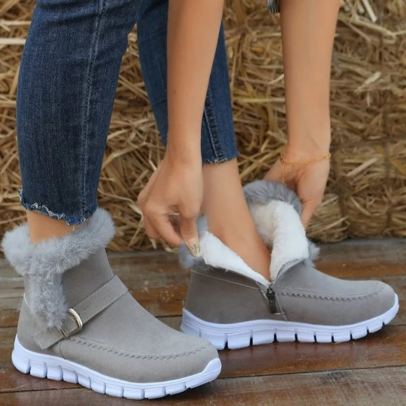 Winter Snow Boots – Warm Plush Ankle Boot