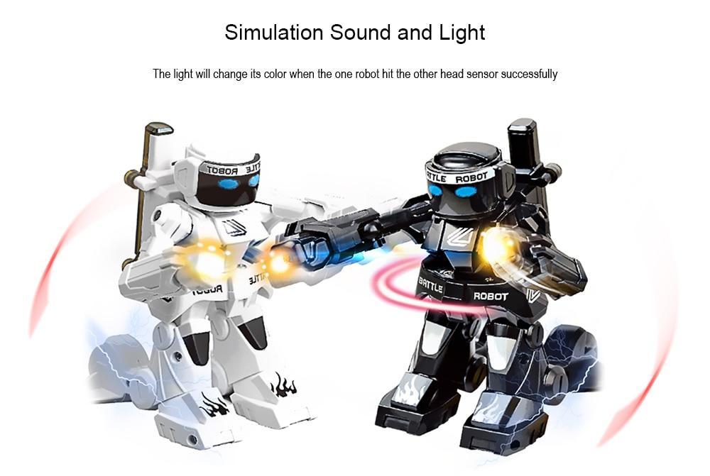 RC Roboter 777-615 Battle 2.4G Mini Smart Roboter Battle Spielzeug für Jungen Sense Fernbedienung Simulation Sound Light Body Toys