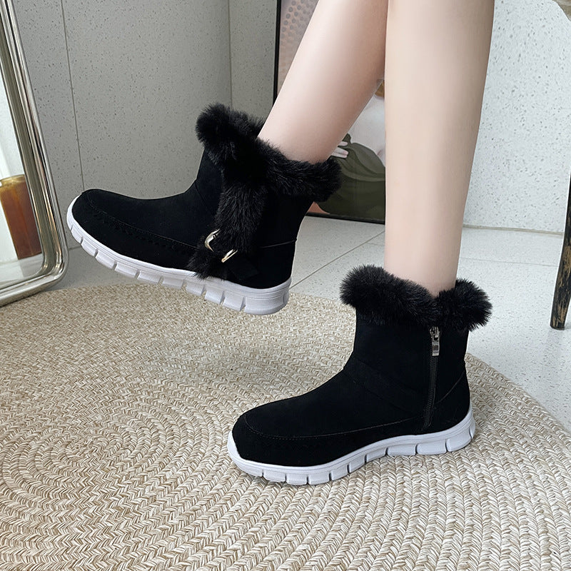 Winter Snow Boots – Warm Plush Ankle Boot