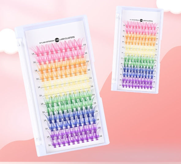 Nerzfarbene Hot Melt Blumenhaar-Falsche Wimpern