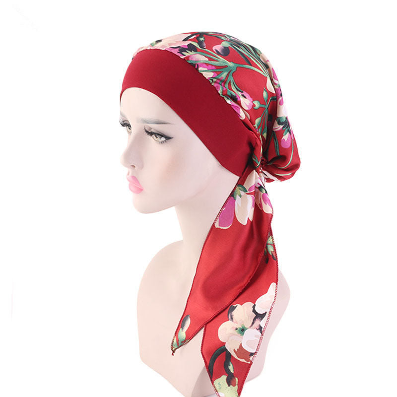 Stretch Hair Band Braid Hat Ethnic Style Fashion Scarf Muslim Ethnic
