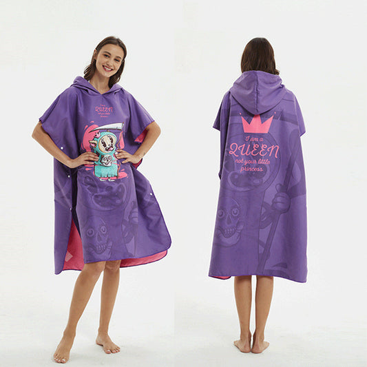 Quick-drying Bathrobe Bath Towel Quick-drying Towel With Hood