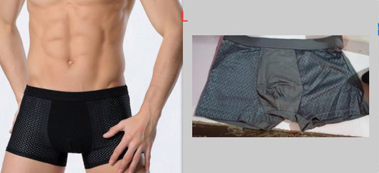 Summer Men's Underpants Mesh Toe Mid-Waist Men's Boxer Shorts