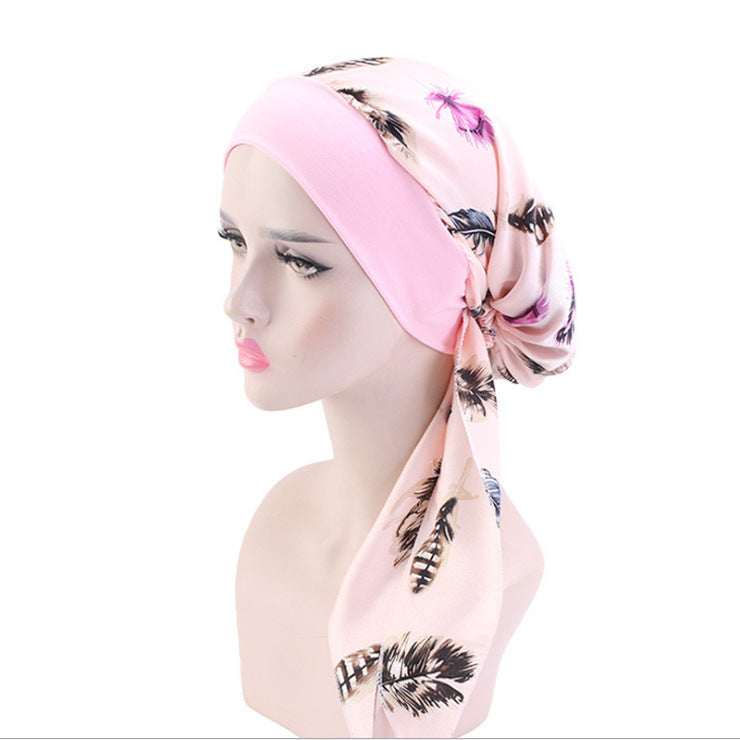 Stretch Hair Band Braid Hat Ethnic Style Fashion Scarf Muslim Ethnic