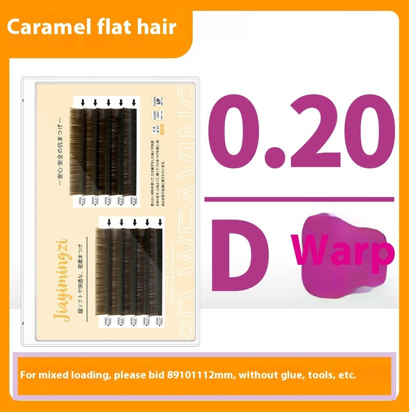 Caramel Grafting Single Mink Hair Super Soft False Eyelashes