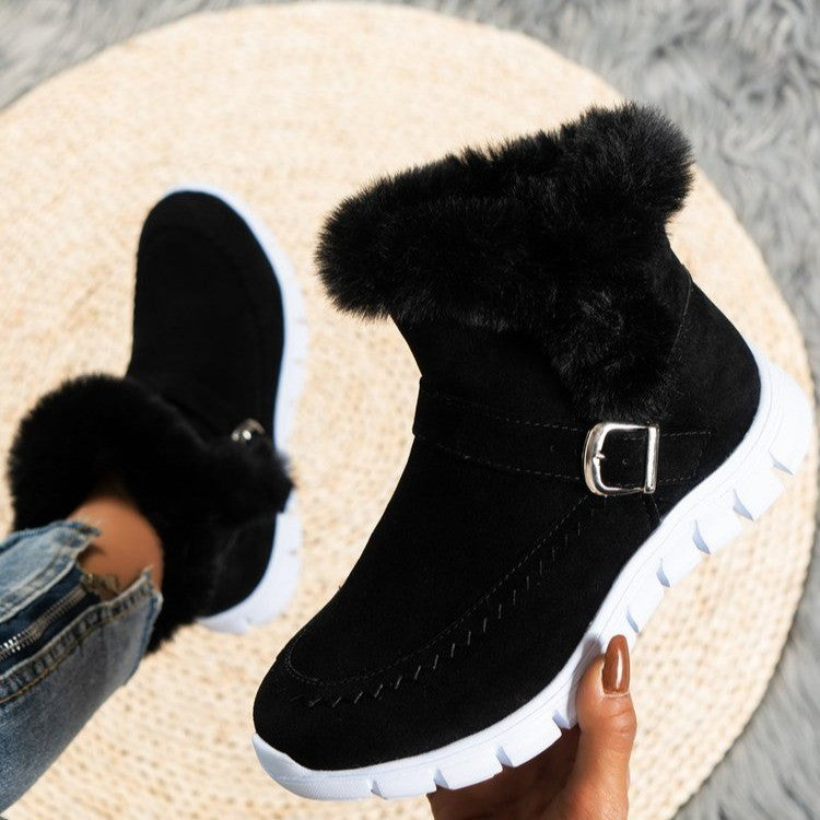 Winter Snow Boots – Warm Plush Ankle Boot