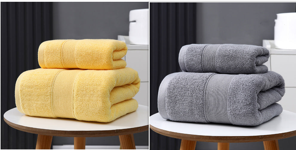 Cotton Based Thickened Bath Towel For Quick Drying