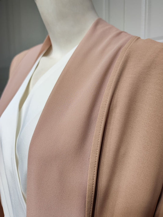 Muslim Cardigan Coat Chiffon Patchwork