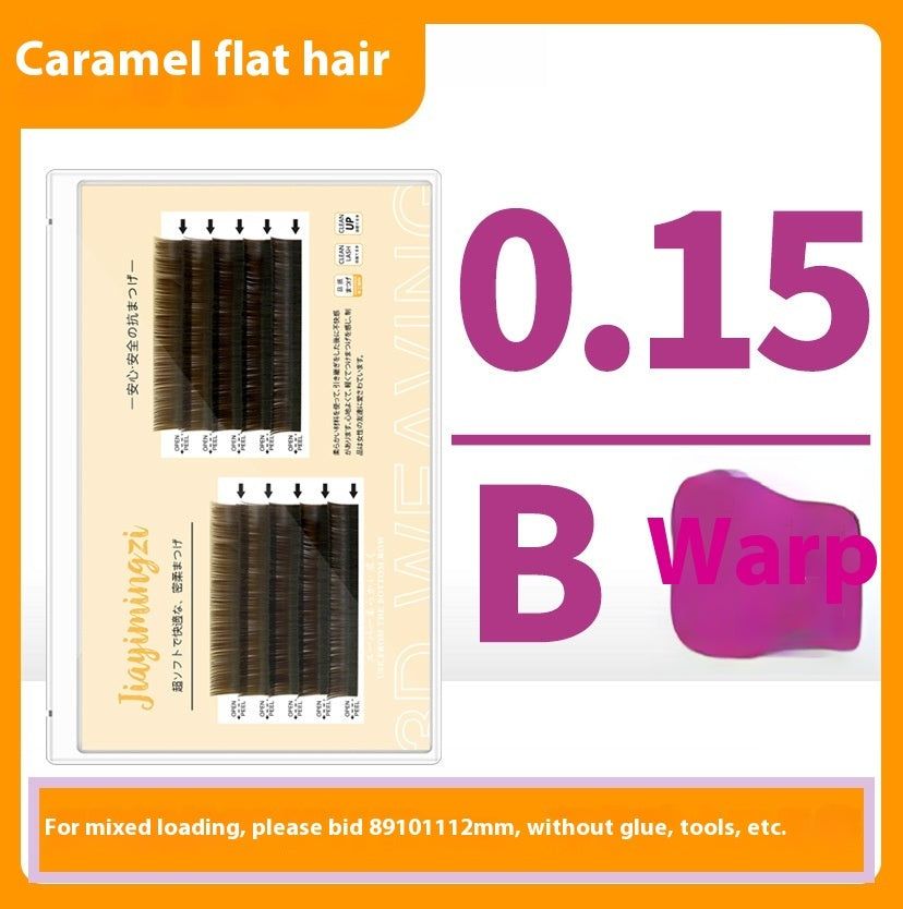 Caramel Grafting Single Mink Hair Super Soft False Eyelashes