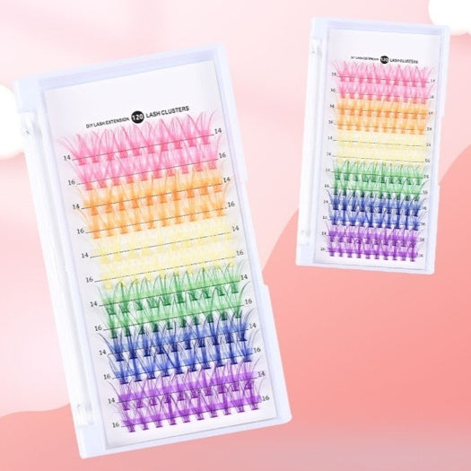 Nerzfarbene Hot Melt Blumenhaar-Falsche Wimpern