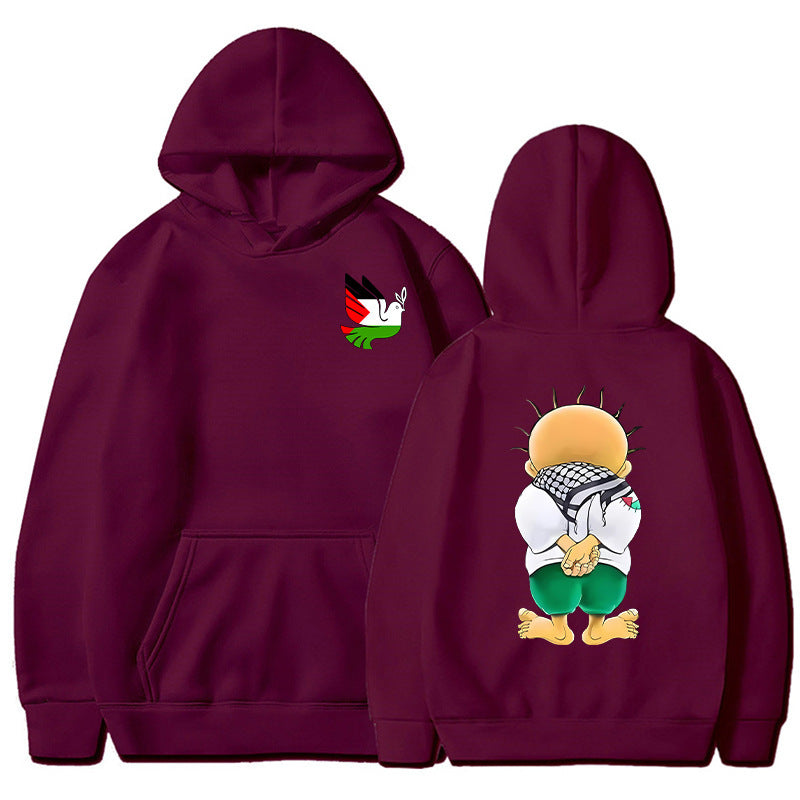 Peace Dove Hoodies Men Fashion Graphic Show  your support please