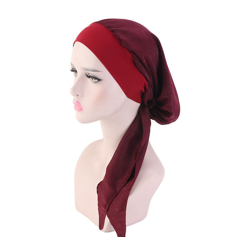 Stretch Hair Band Braid Hat Ethnic Style Fashion Scarf Muslim Ethnic