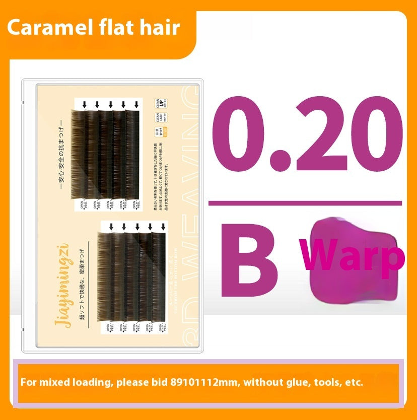 Caramel Grafting Single Mink Hair Super Soft False Eyelashes