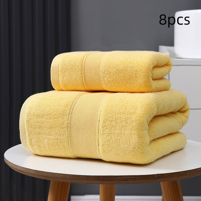 Cotton Based Thickened Bath Towel For Quick Drying