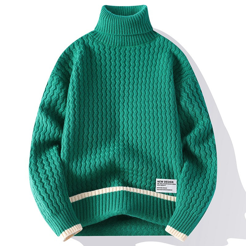 Fashion New Mock Neck Sweater Men